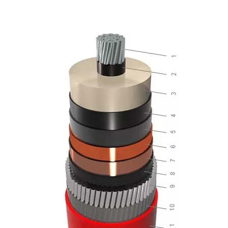 NA2XSR(AL)Y-1 šerdies AL XLPE PVC su AWA šarvais